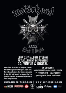 MOTORHEAD : Sortie aujourd'hui du nouvel album